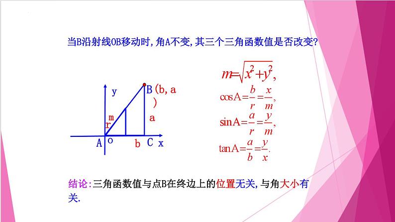6.1.3任意角的三角函数(课件）-高一数学下册同步（沪教版2020必修第二册）第6页
