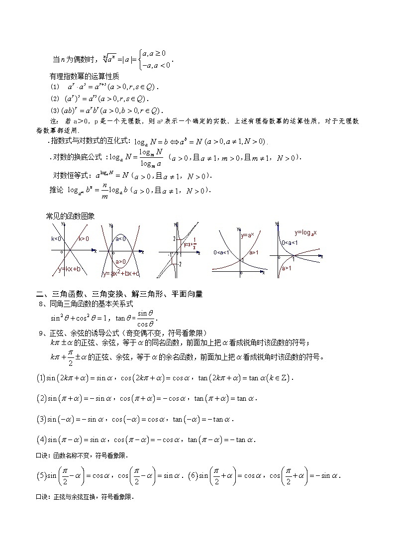 高中数学公式及知识点总结大全（精华版）-学案第2页