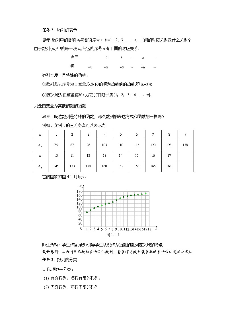 高中数学人教A版选修第二册《4.1.1数列的概念第1课时》教案第3页