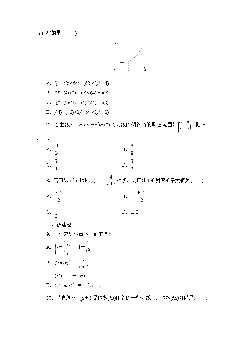 2025高考数学一轮复习-3.1-导数的概念及运算-专项训练模拟练习【含解析】第2页