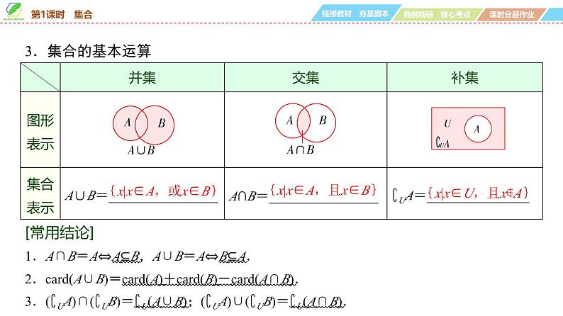 01   第1章   第1课时　集合-2025年高考数学一轮复习课件第7页