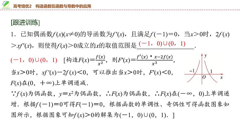 22   第3章   高考培优2　构造函数在函数与导数中的应用-2025年高考数学一轮复习课件第6页