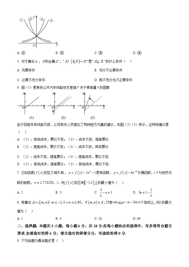 浙江省台金七校联盟2024-2025学年高一上学期期中联考数学试题 Word版无答案第2页