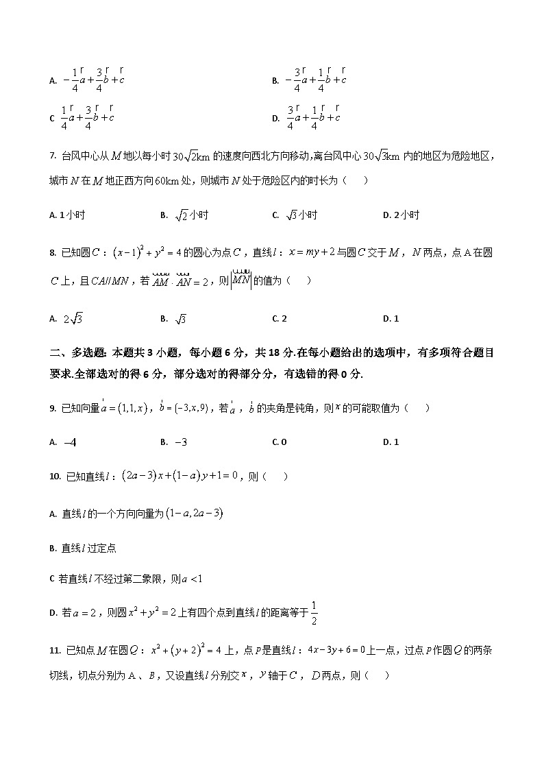安徽省合肥市部分重点高中2024-2025学年高二上学期11月期中联考数学试题含答案第2页