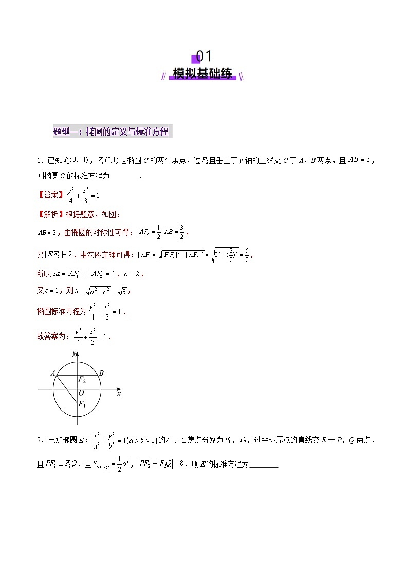 2025年新高考数学一轮复习第8章第05讲椭圆及其性质（九大题型）（练习）（教师版）第2页