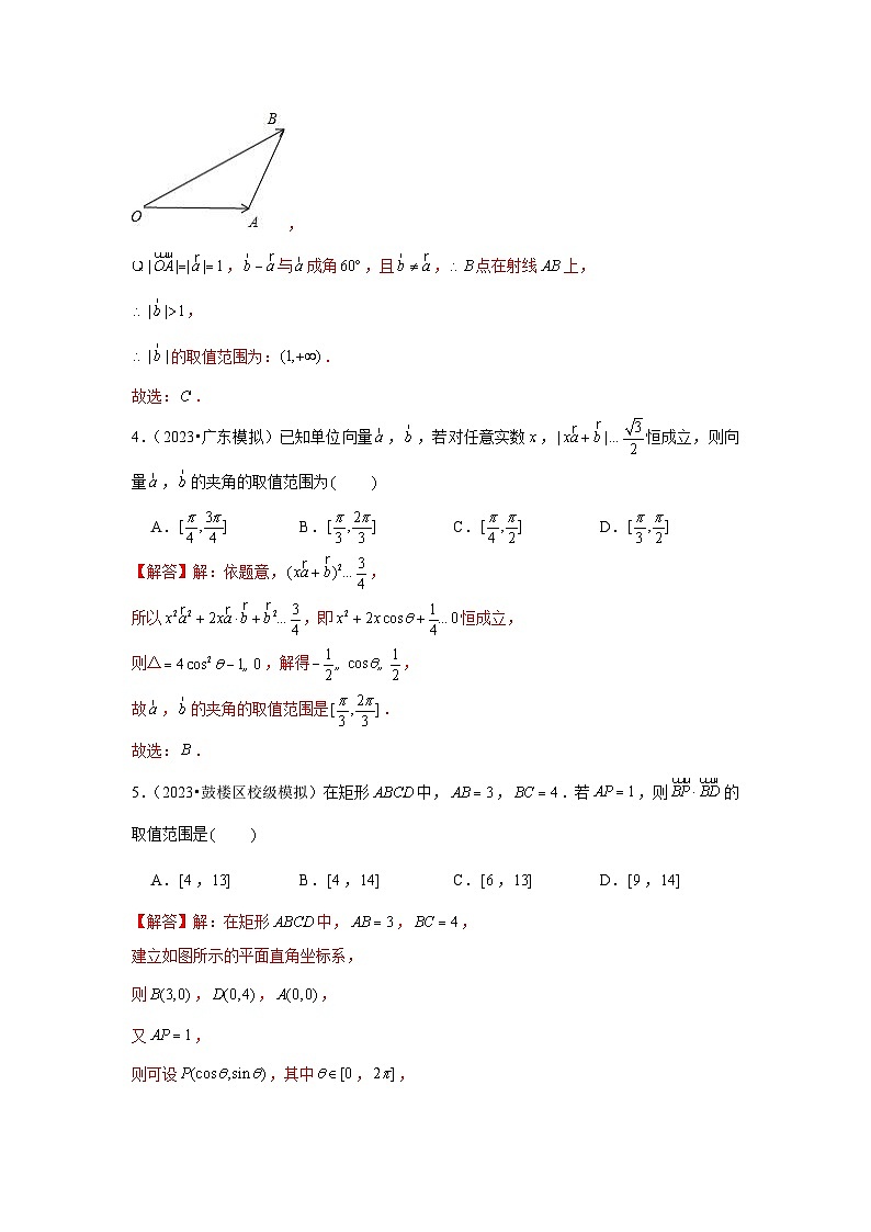 重难点突破01  平面向量中最值、范围问题（解析版）第3页