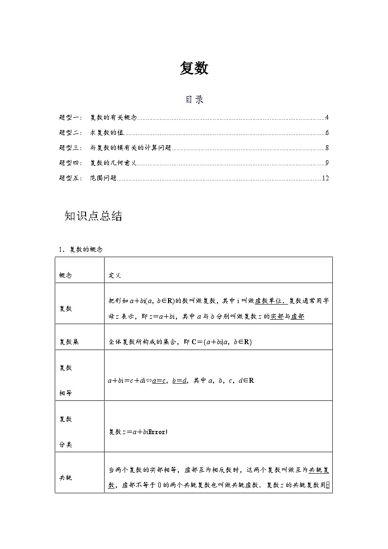 专题05  复数（解析版）第1页