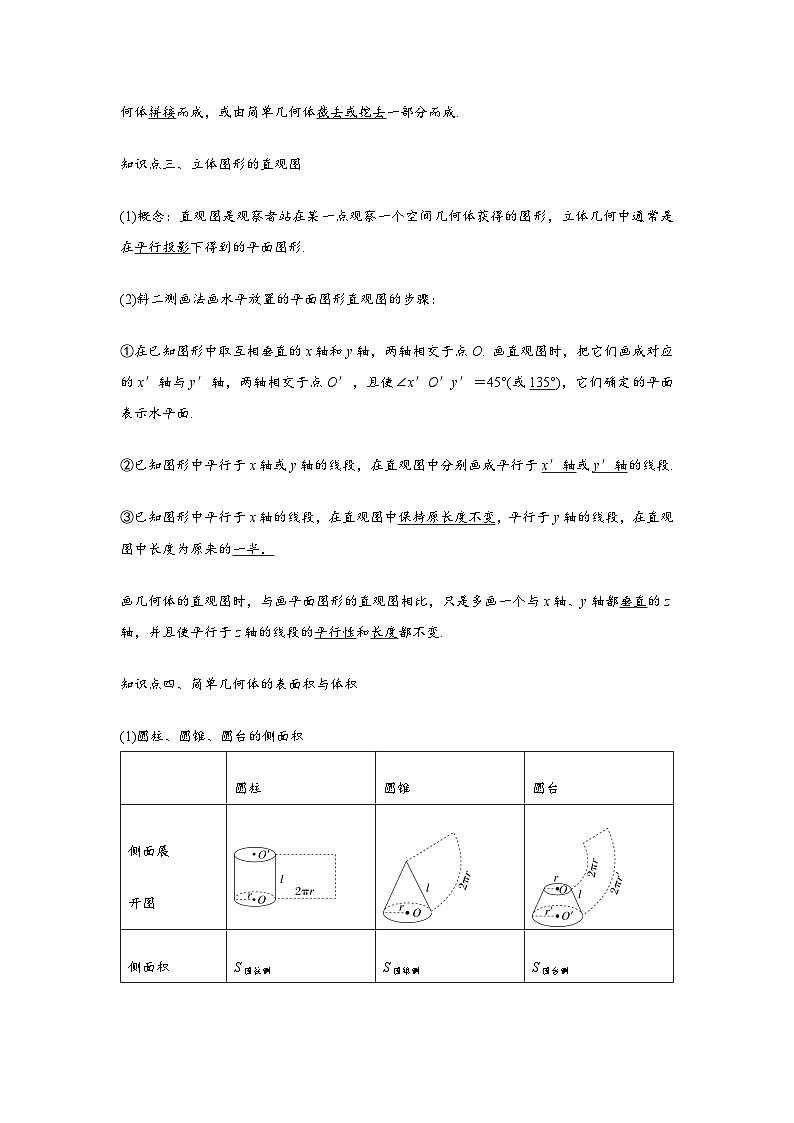 专题7.1 基本立体图形（原卷版）第3页