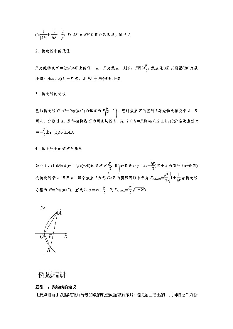 专题8.6 抛物线（原卷版）第3页