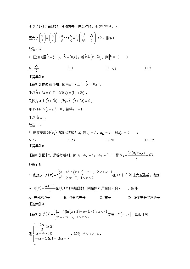2025届四川省眉山市仁寿县高三(上)11月联考数学试卷(解析版)第2页