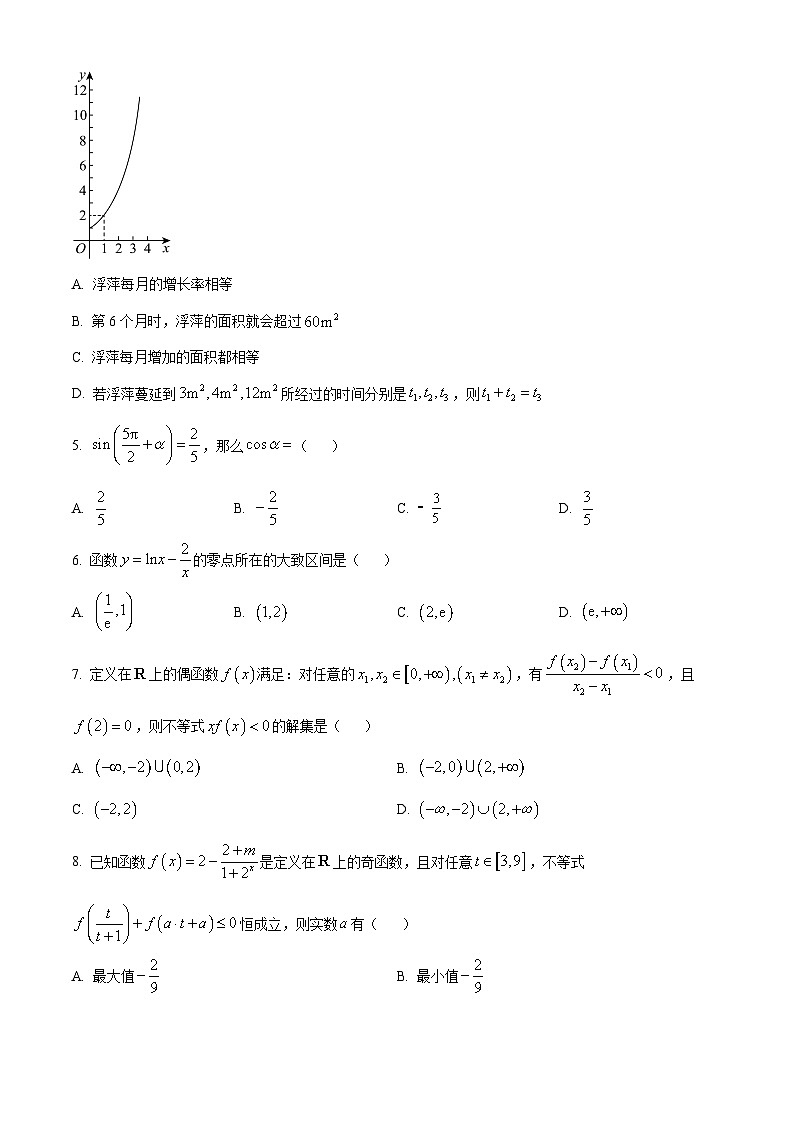 云南省玉溪市第一中学2024-2025学年高一上学期第二次月考数学试题第2页