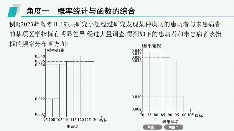备战2025年高考数学二轮复习课件专题5统计与概率培优拓展（14）概率统计与函数、导数第3页