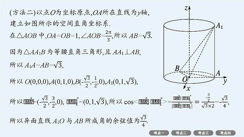 备战2025年高考数学二轮复习课件专题4立体几何专项突破4突破1空间角、空间距离第4页