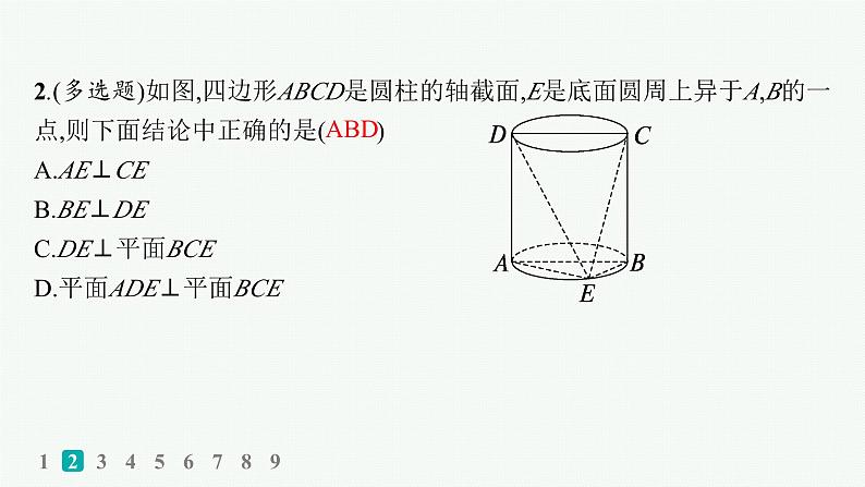 备战2025年高考数学二轮复习课件专题4立体几何专题突破练14空间位置关系的判断与证明第3页
