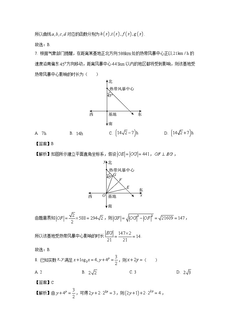 浙江省衢州市2023-2024学年高一(上)1月期末数学试卷(解析版)第3页