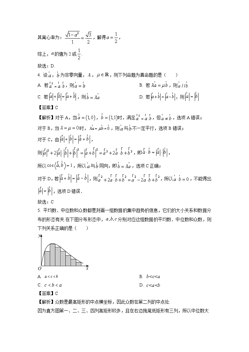 浙江省绍兴市上虞区2024届高三(上)期末教学质量调测数学试卷(解析版)第2页