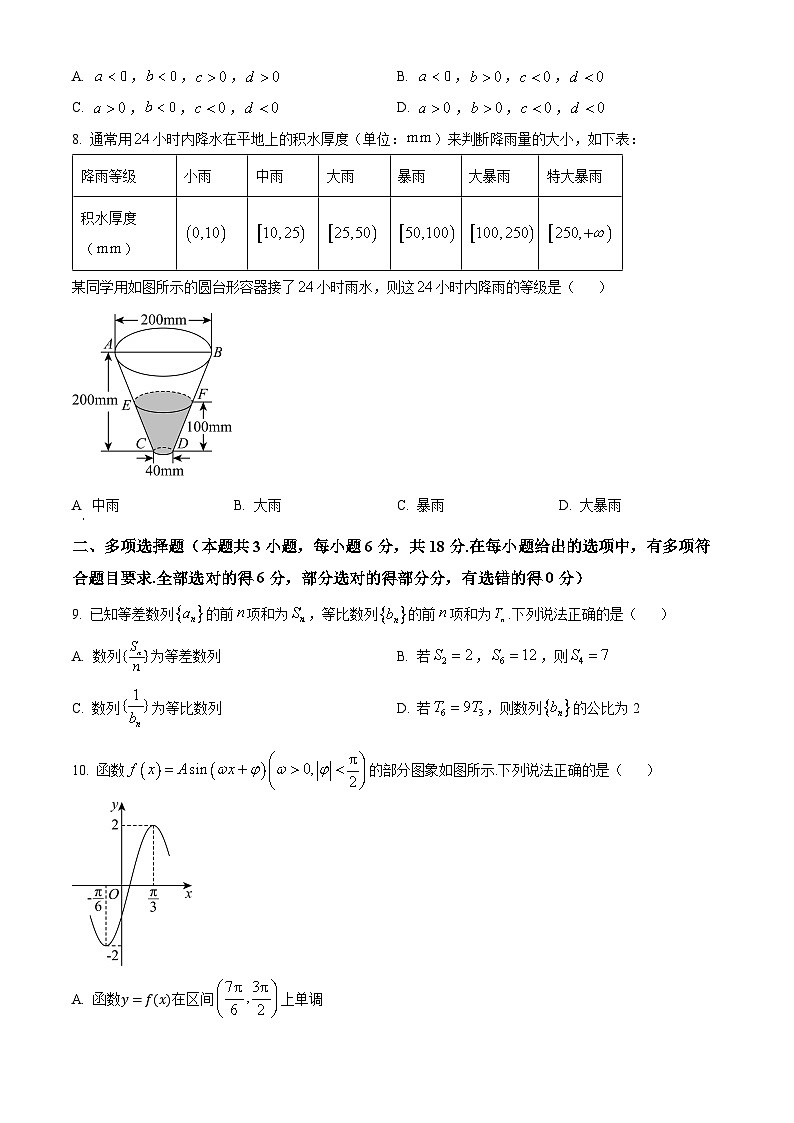 贵州省黔南布依族苗族自治州都匀市、贵定县2025届高三上学期第一次模拟考试数学试题  Word版无答案第2页