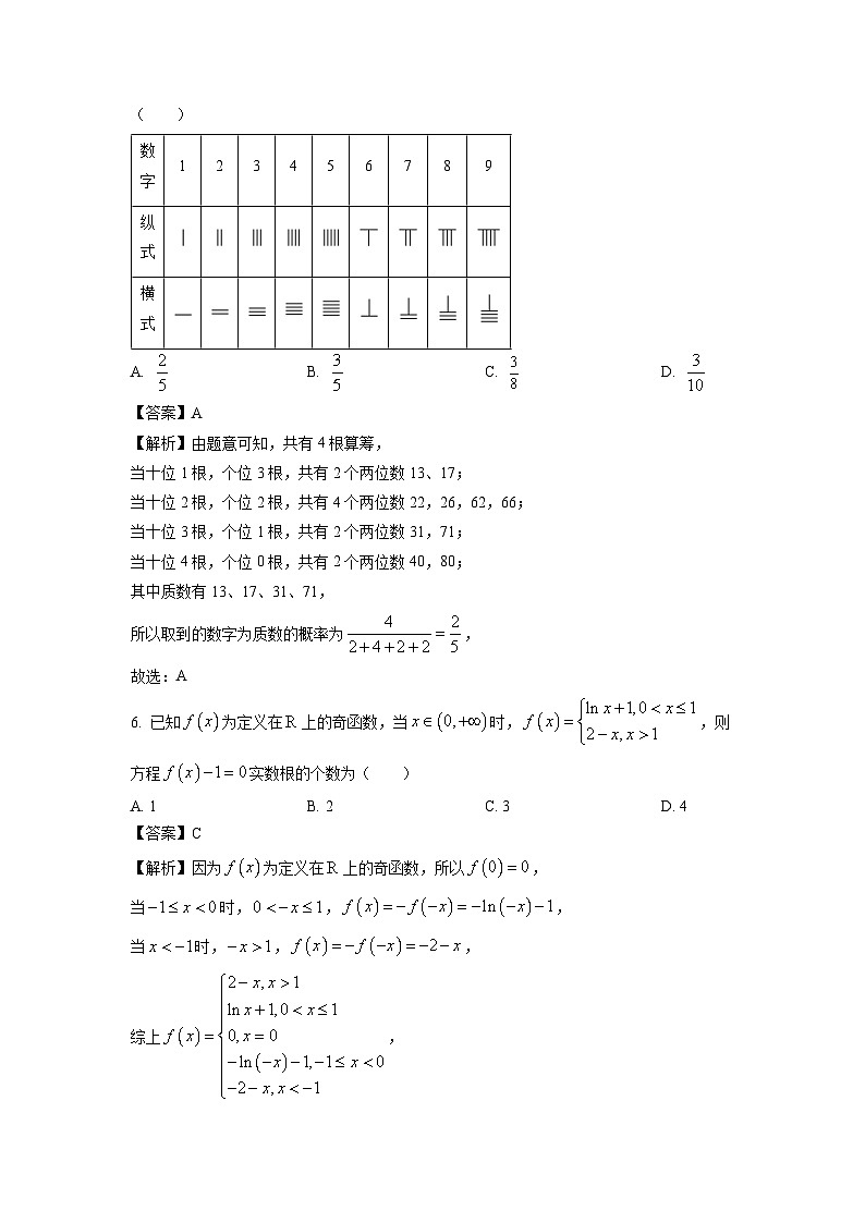 2024届山东省烟台市高三(上)1月期末学业水平诊断数学试卷(解析版)第3页