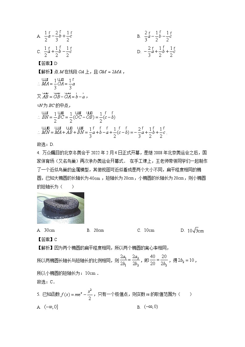 山西省运城市2023-2024学年高二(上)期末调研测试数学试卷（解析版）第2页