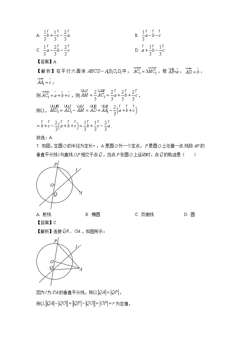 四川省绵阳市2023-2024学年高二(上)期末教学质量测试数学试卷（解析版）第3页