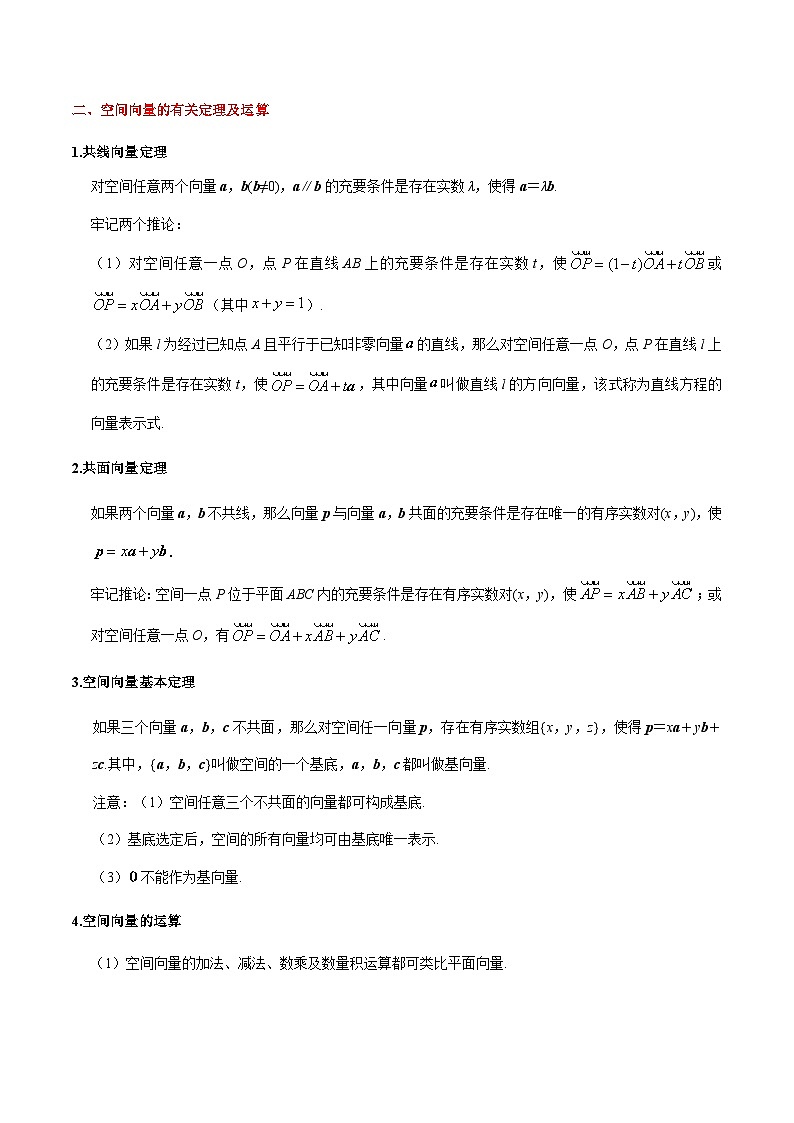 备战2025年高考理科数学考点一遍过学案考点33 空间向量与立体几何（附解析）第3页