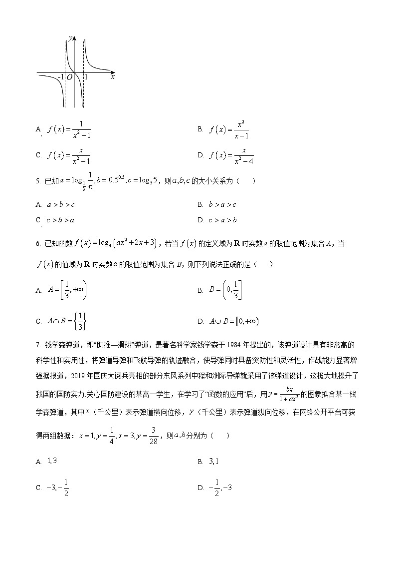 四川省雅安中学2024-2025学年高一上学期12月月考数学试题第2页