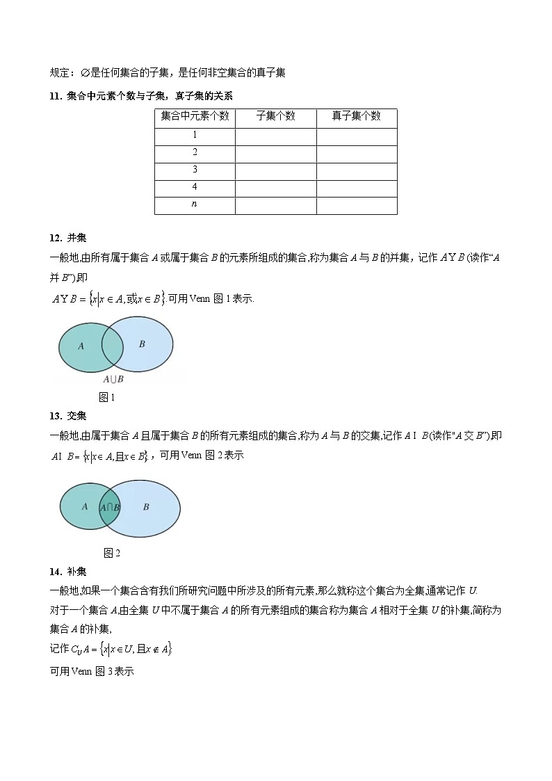 新高考数学一轮复习精品讲练测第1章专题01 集合（学生版）第3页