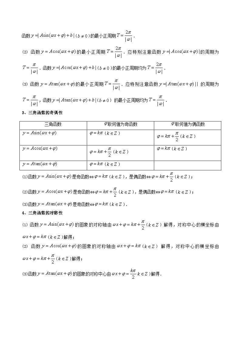 新高考数学一轮复习高频考点精讲精练第05讲 三角函数的图象与性质（高频精讲）（解析版）第3页