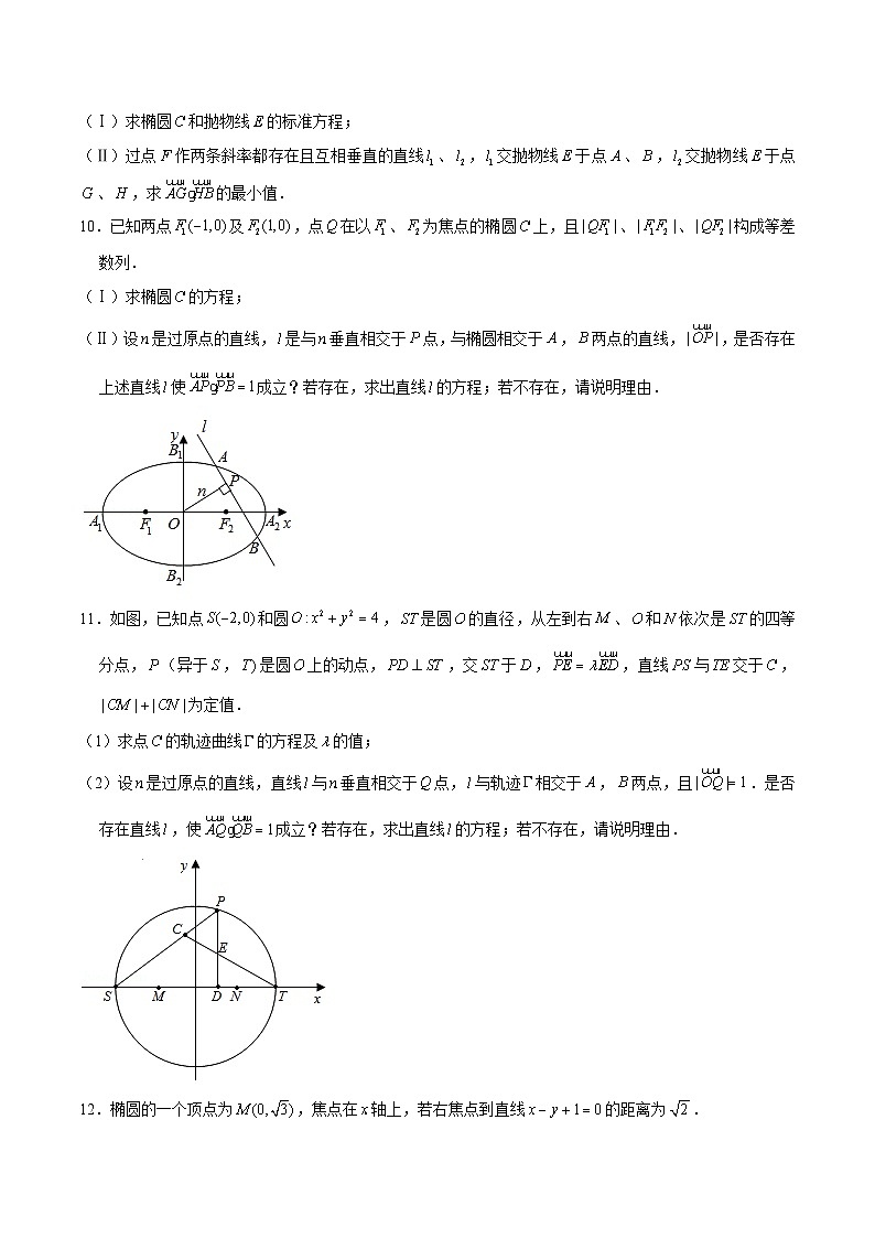 新高考数学二轮专题圆锥曲线精练第21讲 向量的转换与计算（原卷版）第3页