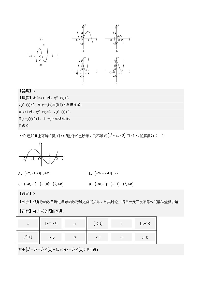 新高考数学一轮复习考点精讲精练 第02讲 导数与函数的单调性（解析版）第3页