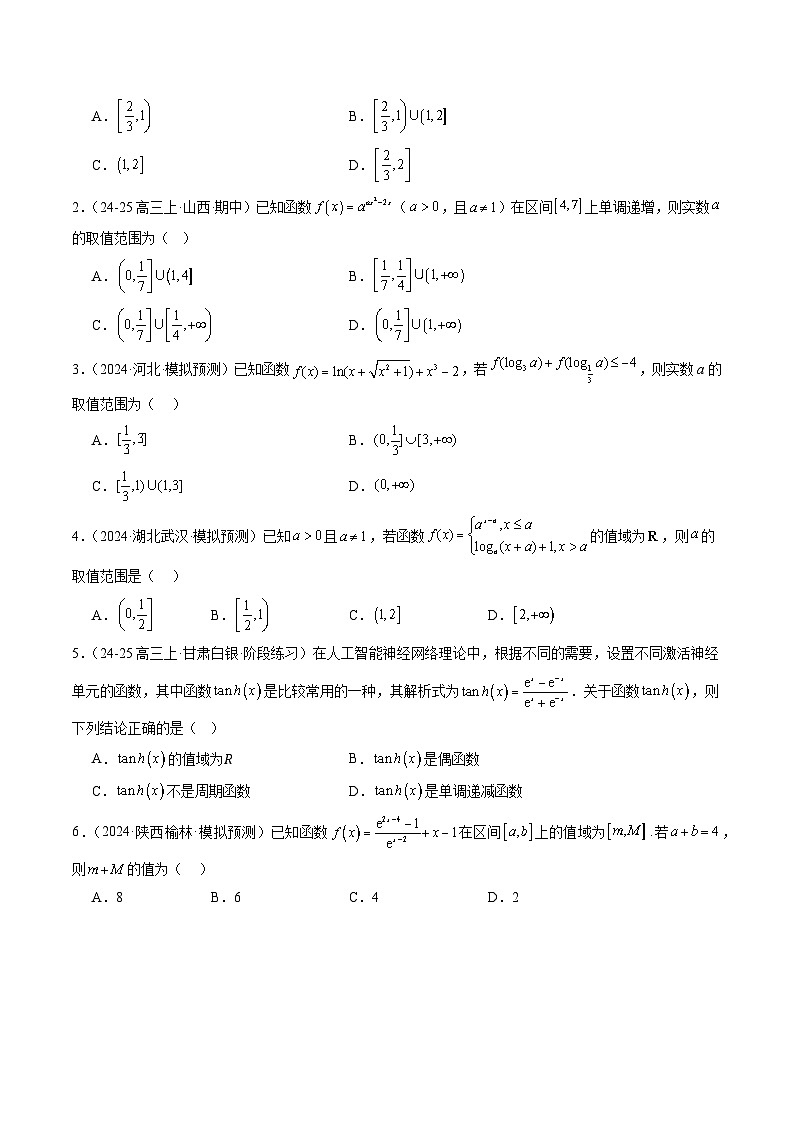 专题02 复合函数以及嵌套函数的零点问题（4大题型）-2025年高考数学二轮热点题型归纳与变式演练（新高考通用）（原卷版）第2页