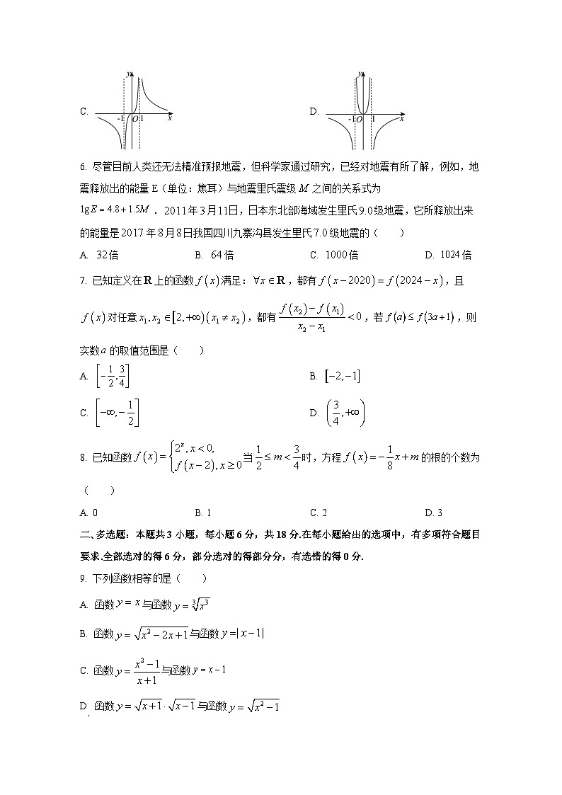2024-2025学年山东省聊城市临清市高一上册12月月考数学检测试题第2页