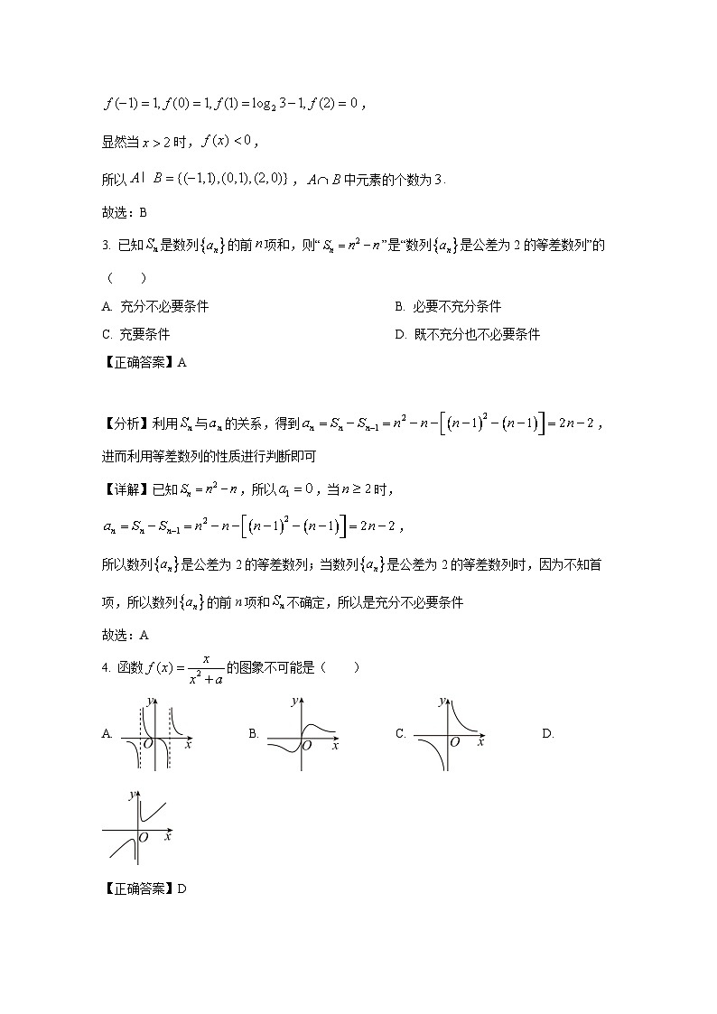 宁夏石嘴山市2024-2025学年高三上册11月期中考试数学检测试题（附解析）第2页