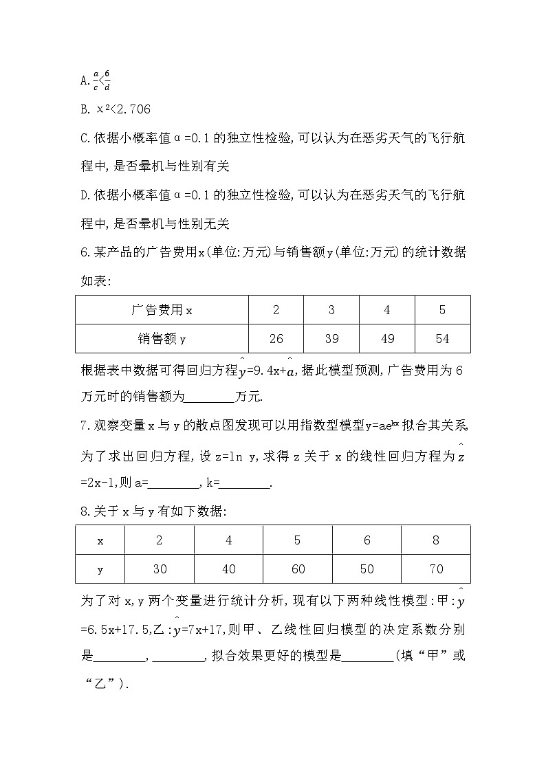 2025高考数学一轮复习-9.3-成对数据的统计分析-专项训练【含答案】第3页