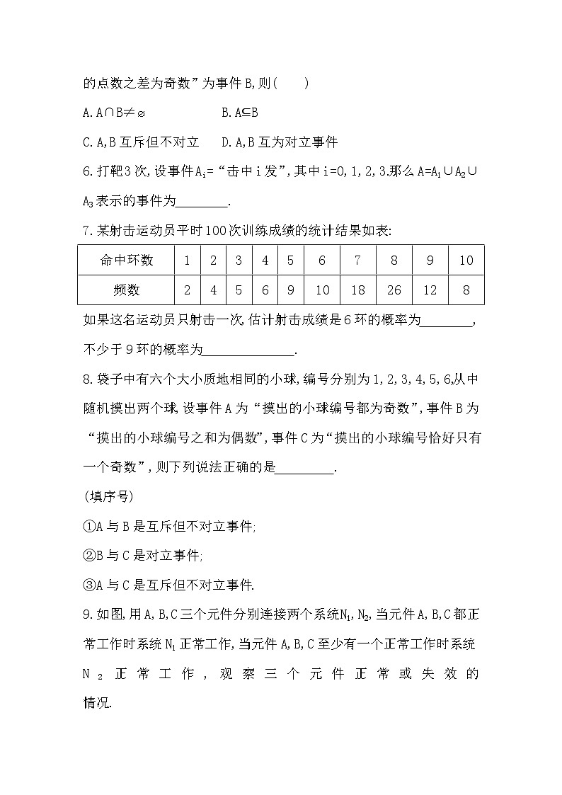 2025高考数学一轮复习-10.4-随机事件、频率与概率-专项训练【含答案】第2页
