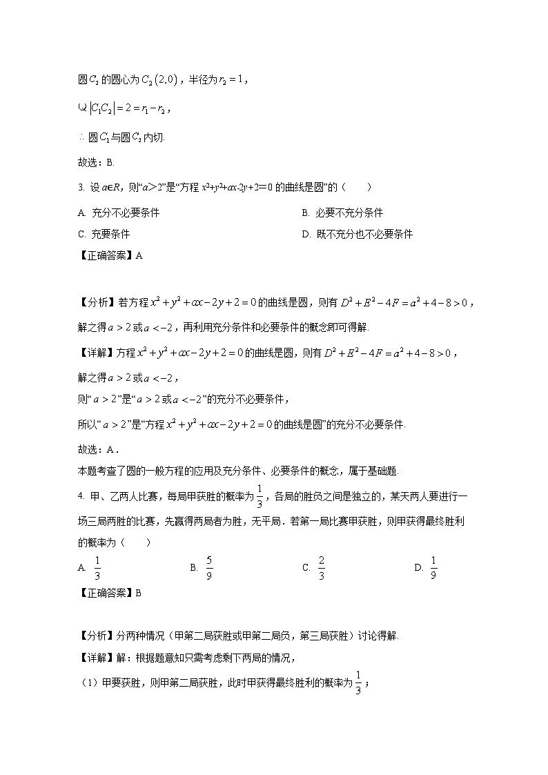 2024-2025学年山东省淄博市沂源县高二上册11月期中数学检测试题（附解析）第2页