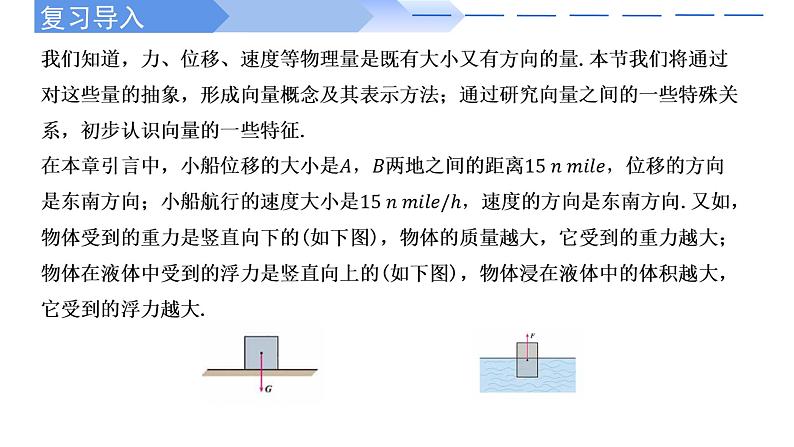 人教A版高中数学(必修第二册)同步教学课件6.1 平面向量的概念第2页