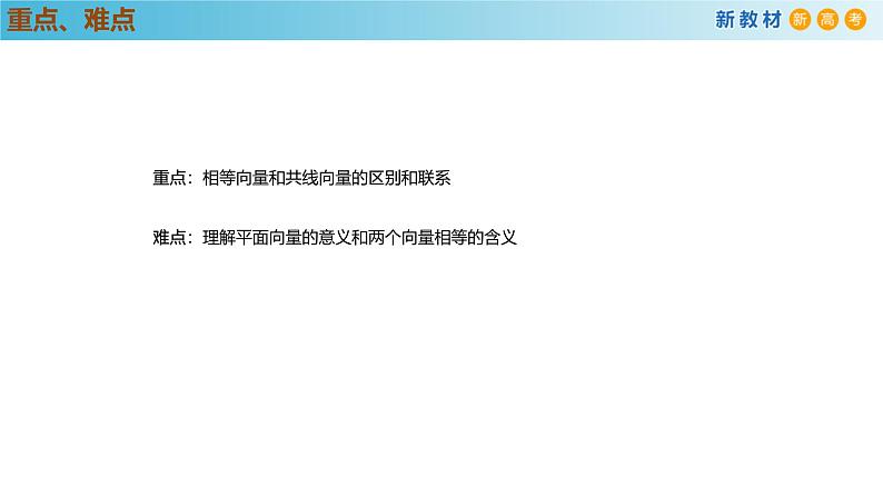 高中数学人教A版(必修第二册)教学课件6.1平面向量的概念第4页