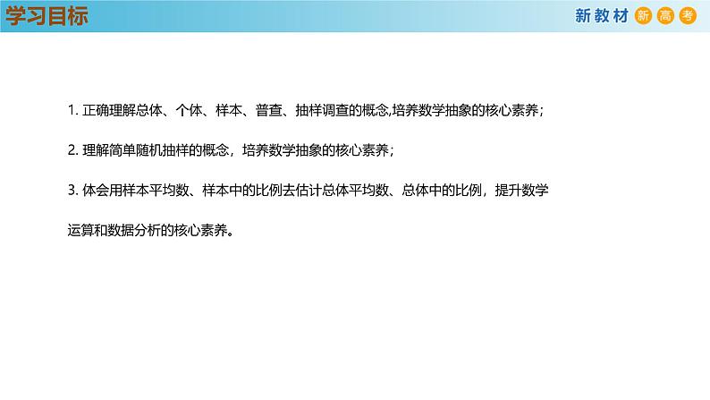 高中数学人教A版(必修第二册)教学课件9.1.1简单随机抽样第3页