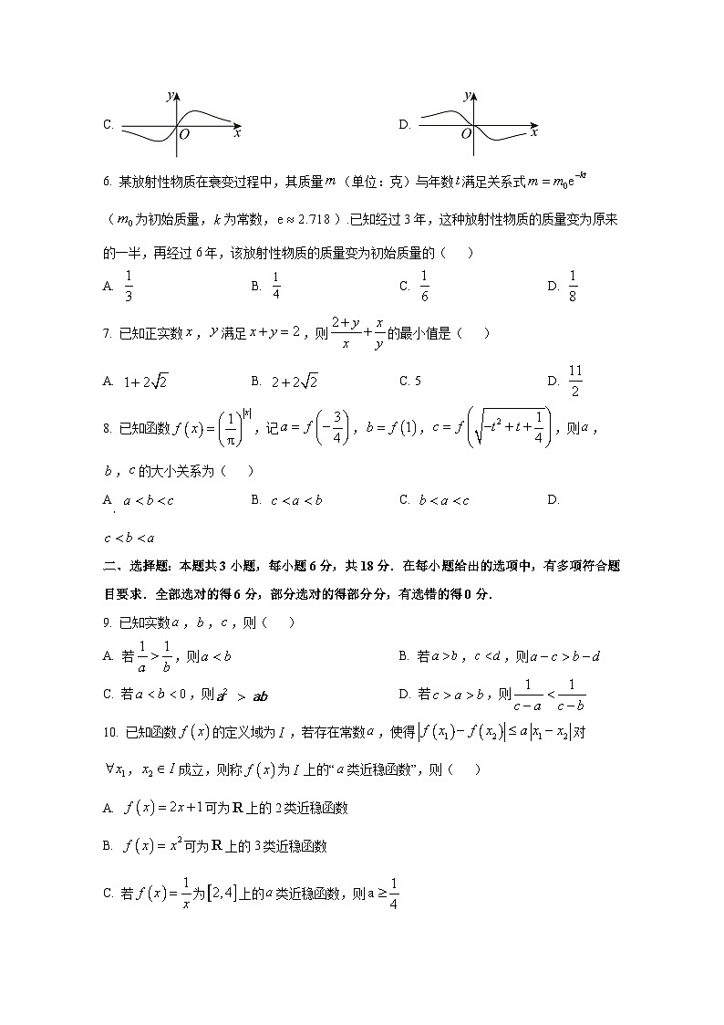 2024-2025学年山东省昌邑市高一上册期中数学调研监测试题（含解析）第2页
