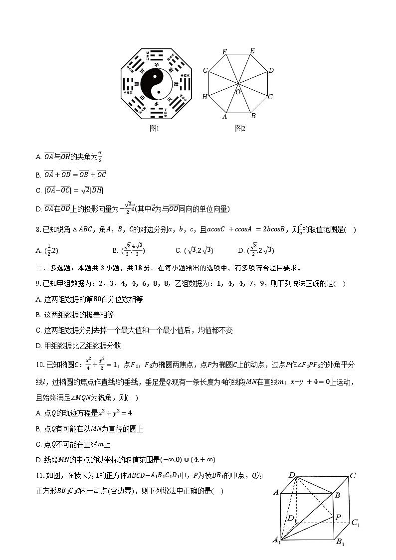 2024-2025学年浙江省金砖联盟高二（上）期中数学试卷（含答案）第2页