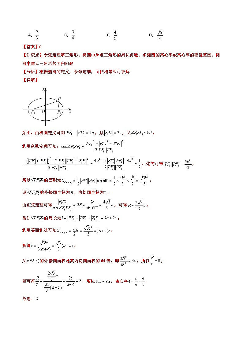 专题06 椭圆+双曲线 离心率+焦点三角形问题（期末压轴专项训练30题）（解析版）第2页