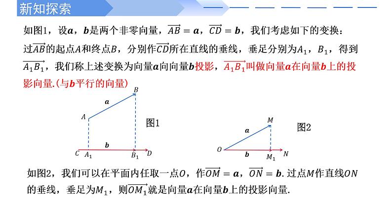 人教A版高中数学(必修第二册)同步教学课件6.2.4 向量的数量积（第1课时）第7页