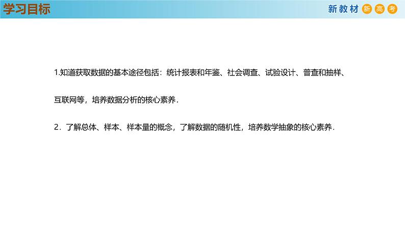 高中数学人教A版(必修第二册)教学课件9.1.3获取数据的途径第3页