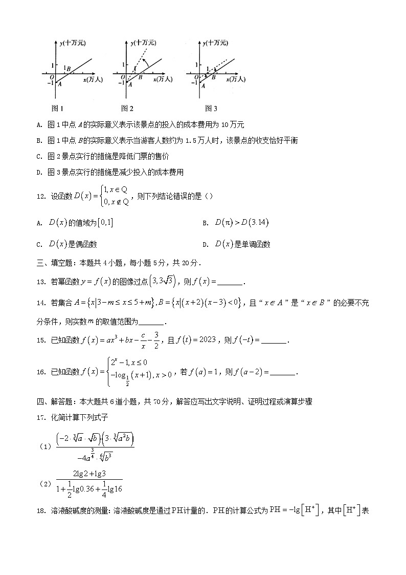 广西河池市八校联考2023_2024学年高一数学上学期12月月考试题含解析第3页