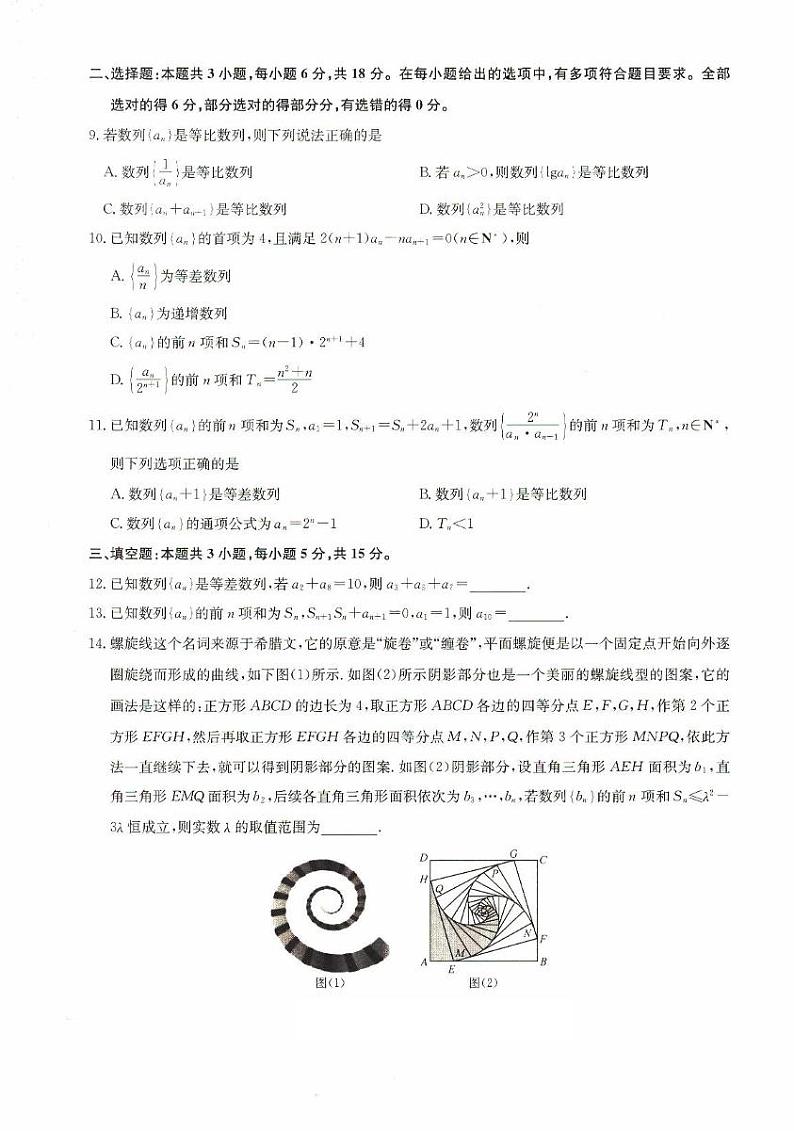 河北省沧州市南皮县第一中学2024-2025学年高二上学期1月月考数学试题第2页