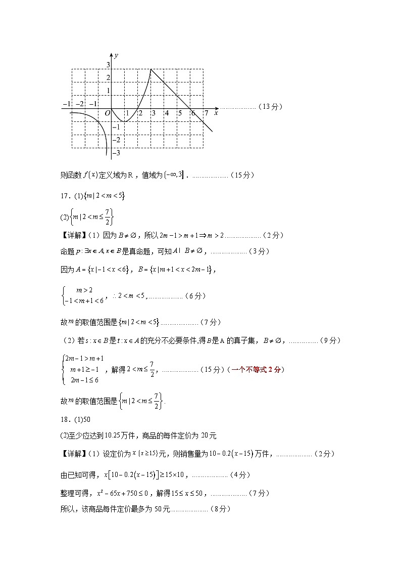 云南省保山市智源高级中学2024-2025学年高一上学期10月月考数学答案第2页