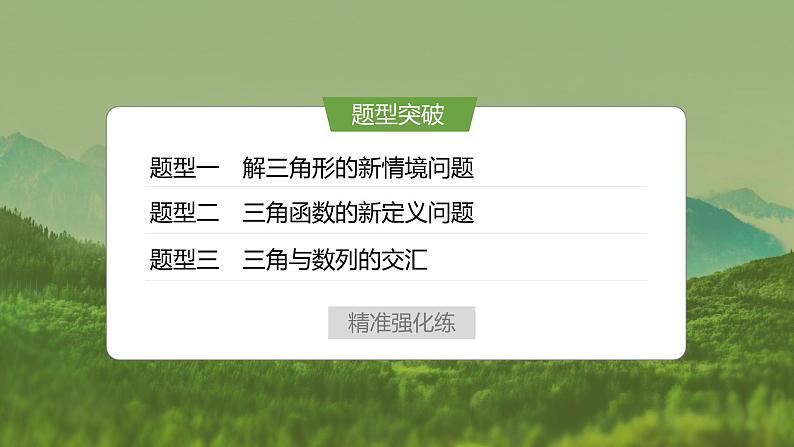 创新点2  三角函数与解三角形创新题型突破第3页