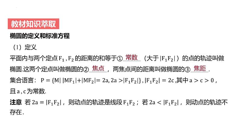 艺考生教学课件44椭圆-2024-2025学年高考数学艺体生一轮复习课件第4页