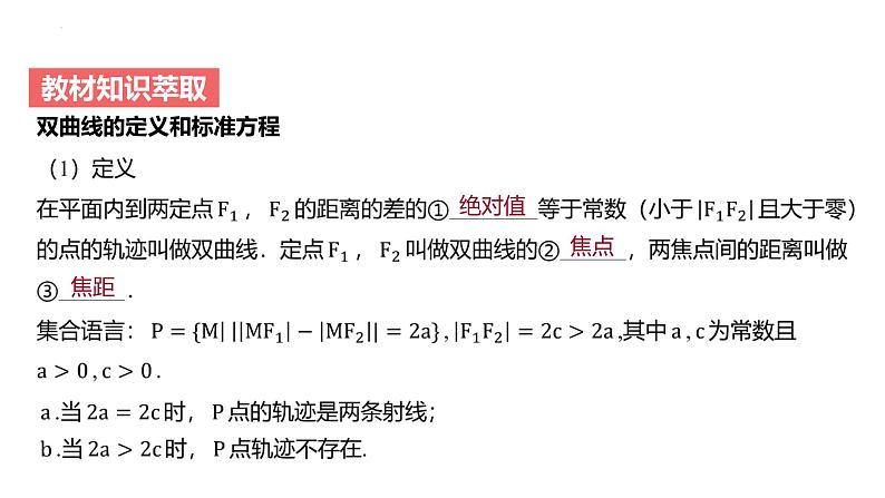 艺考生教学课件45双曲线-2024-2025学年高考数学艺体生一轮复习课件第4页